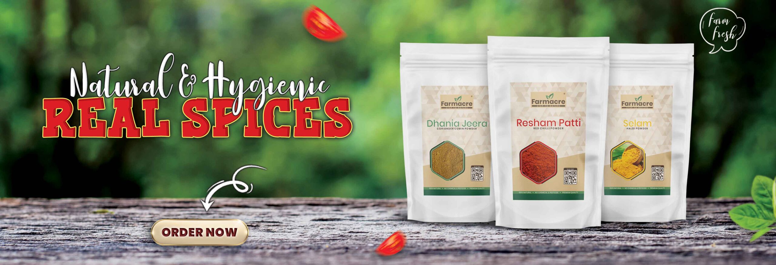 farmacre natural and hygienic spices